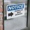 Signmission Please Use Main Entrance (Right Arrow) Sign With Symbol, 7 in W x Rectangle, Vinyl Decal OS-2PACK-NS-D-57-L-17616 - alternate 6